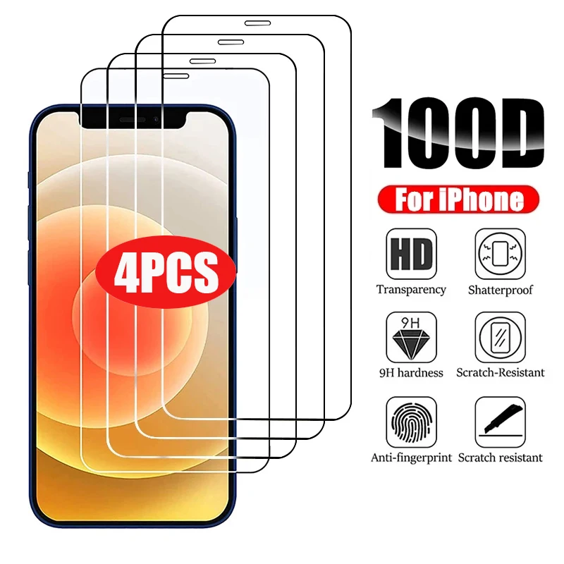 2/4Pcs 9H Screen Protector For iPhone 16E 11 12 13 14 15 Pro Max 12 13 Mini XR X XS Max 14 15 Plus HD Tempered Glass
2/4Pcs 9H Screen Protector For iPhone 16E 11 12 13 14 15 Pro Max 12 13 Mini XR X XS Max 14 15 Plus HD Tempered Glass