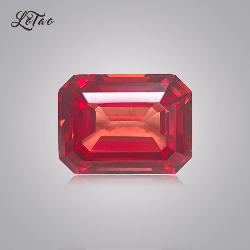 Lab Grown Sapphire Extremely Shiny Quality Emerald Cut Sunset Red Color Gemstone For Charms DIY Jewelry Selectable Certificate
Lab Grown Sapphire Extremely Shiny Quality Emerald Cut Sunset Red Color Gemstone For Charms DIY Jewelry Selectable Certificate