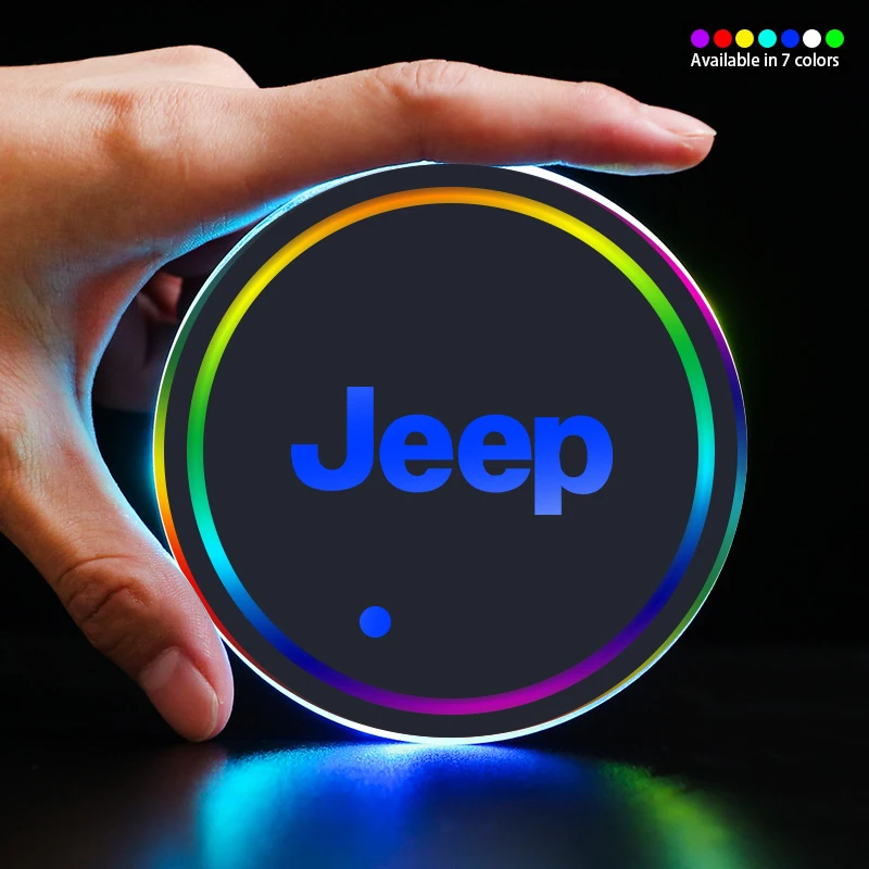 2PCS Colorful RGB LED Car Cup Holder Coaster Decorative Pad For Jeep Renegade Grand Cherokee Wrangler
2PCS Colorful RGB LED Car Cup Holder Coaster Decorative Pad For Jeep Renegade Grand Cherokee Wrangler