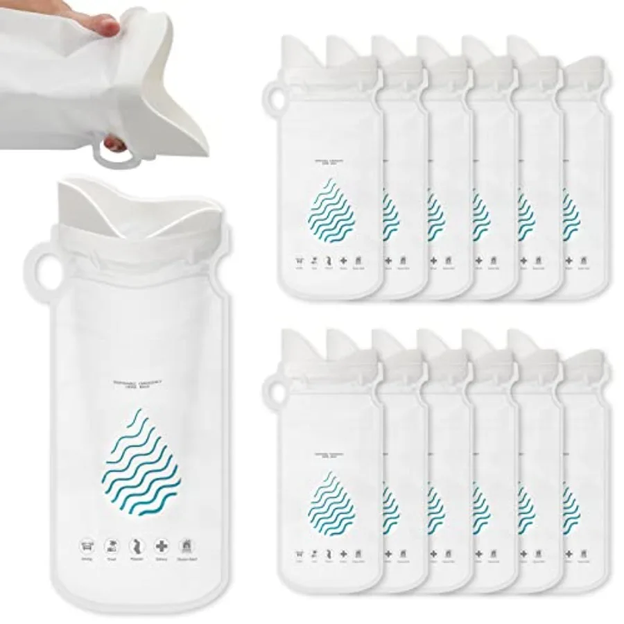 700cc Disposable Urine Bags, 12/24 Pack Camping Pee Bags for Men Women, Disposable Urinals Vomit Bags for Travel Urinal Toilet
700cc Disposable Urine Bags, 12/24 Pack Camping Pee Bags for Men Women, Disposable Urinals Vomit Bags for Travel Urinal Toilet