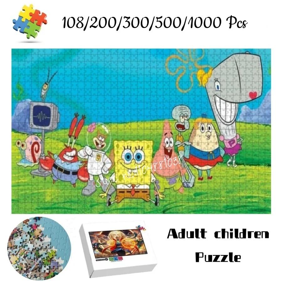 Spongebob Squarepants All Characters Jigsaw Puzzles Spongebob Patrick Star Mr Krabs Pearl Krabs Kids Adult Educational Toy Gift
Spongebob Squarepants All Characters Jigsaw Puzzles Spongebob Patrick Star Mr Krabs Pearl Krabs Kids Adult Educational Toy Gift