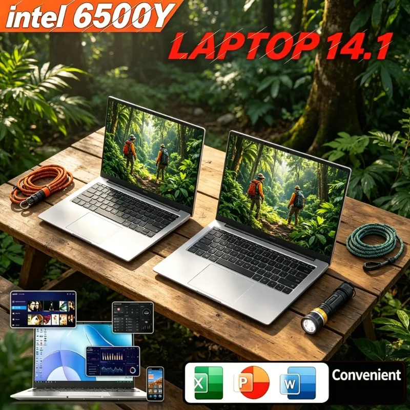 Premium Thin Portable 14.1 Laptop Intel 6500Y, 16GB/32GB.HD Effect and Windows 11 Satisfy All Kinds of Daily Use Requirements
Premium Thin Portable 14.1 Laptop Intel 6500Y, 16GB/32GB.HD Effect and Windows 11 Satisfy All Kinds of Daily Use Requirements