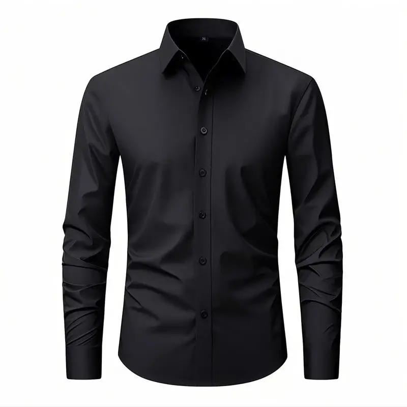 Men's Large Size Business Shirt Four-Way Elastic No-Ironing Pure Color Anti-Wrinkle Casual Fashion Long Sleeve Polyester Fabric
Men's Large Size Business Shirt Four-Way Elastic No-Ironing Pure Color Anti-Wrinkle Casual Fashion Long Sleeve Polyester Fabric