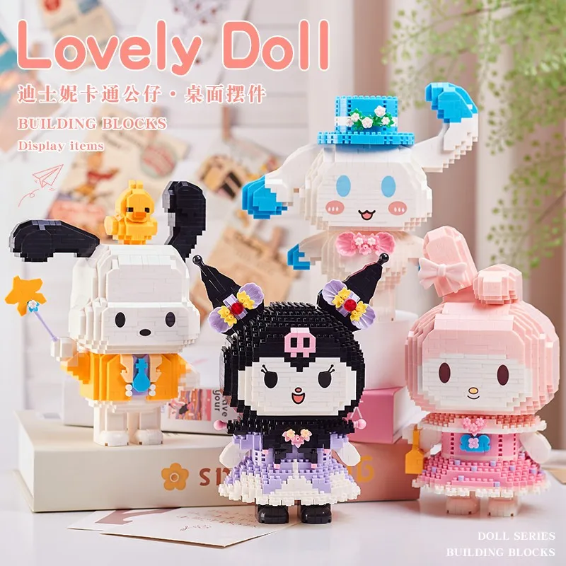 Sanrio My Melody Building Block Assembly Series Cinnamoroll Pochacco Kuromi Small Particle Toy Model Decoration Gift
Sanrio My Melody Building Block Assembly Series Cinnamoroll Pochacco Kuromi Small Particle Toy Model Decoration Gift