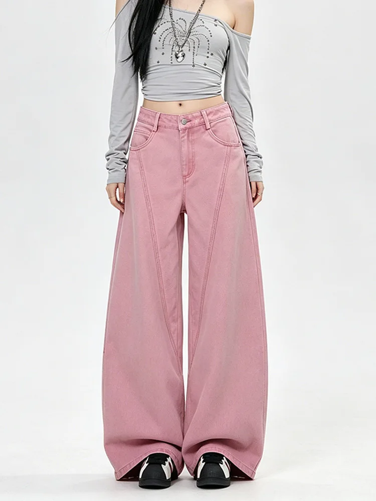Women's Pink Casual Denim Cargo Baggy 90S Y2K American High Street Harajuku Aesthetic Loose Wide Leg Jeans Long Trousers 2026
Women's Pink Casual Denim Cargo Baggy 90S Y2K American High Street Harajuku Aesthetic Loose Wide Leg Jeans Long Trousers 2026