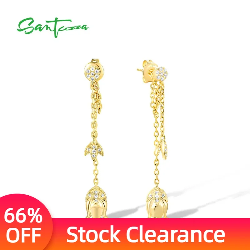 Женские серьги-тюльпаны SANTUZZA, из серебра 925 пробы с белым блестящим кубическим цирконием, длинные элегантные ювелирные украшения
Женские серьги-тюльпаны SANTUZZA, из серебра 925 пробы с белым блестящим кубическим цирконием, длинные элегантные ювелирные украшения