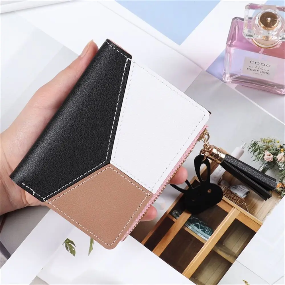 Foldable Portable Panelled Wallets Patchwork Lady Coin Purses PU Leather Purses Short Wallet Zipper Purse Women's Wallet
Foldable Portable Panelled Wallets Patchwork Lady Coin Purses PU Leather Purses Short Wallet Zipper Purse Women's Wallet