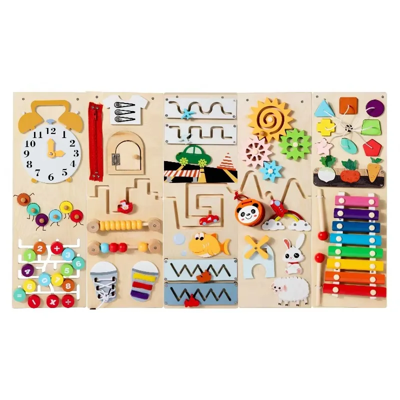Multifunctional busy board toy baby early education children exploration cognitive practice wooden wall game hands-on
Multifunctional busy board toy baby early education children exploration cognitive practice wooden wall game hands-on