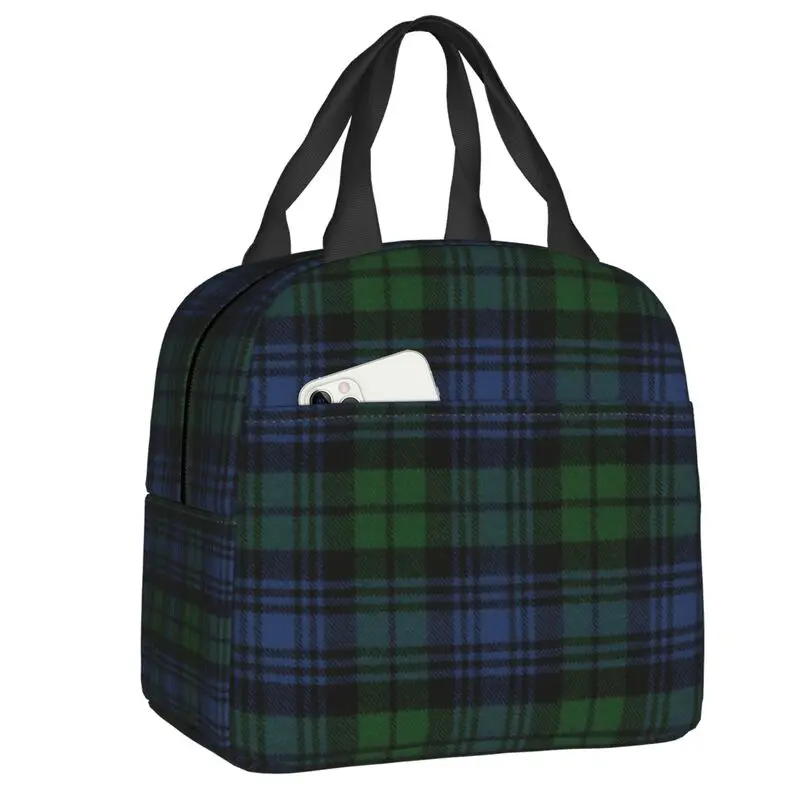 Custom Black Watch Scottish Tartan Plaid Lunch Bag Women Warm Cooler Insulated Lunch Box for Adult Office
Custom Black Watch Scottish Tartan Plaid Lunch Bag Women Warm Cooler Insulated Lunch Box for Adult Office