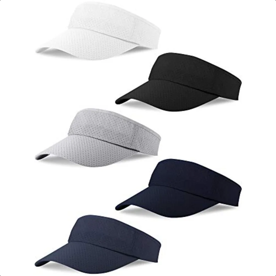 5 Pieces Sports Sun Visor Hats Mesh Visor Adjustable Sun Athletic Cap for Men Women Daily Golf Running Outdoor Sports Dark Grey
5 Pieces Sports Sun Visor Hats Mesh Visor Adjustable Sun Athletic Cap for Men Women Daily Golf Running Outdoor Sports Dark Grey