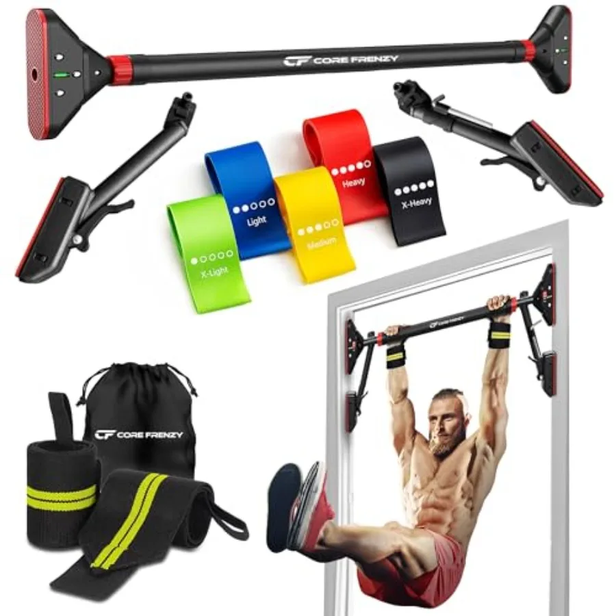 Pull Up Bar for Doorway with Resistance Bands No Screw Installation Chin Up Bar for Upper Body Workout Exercise 29.9-37.5 Adjus
Pull Up Bar for Doorway with Resistance Bands No Screw Installation Chin Up Bar for Upper Body Workout Exercise 29.9-37.5 Adjus