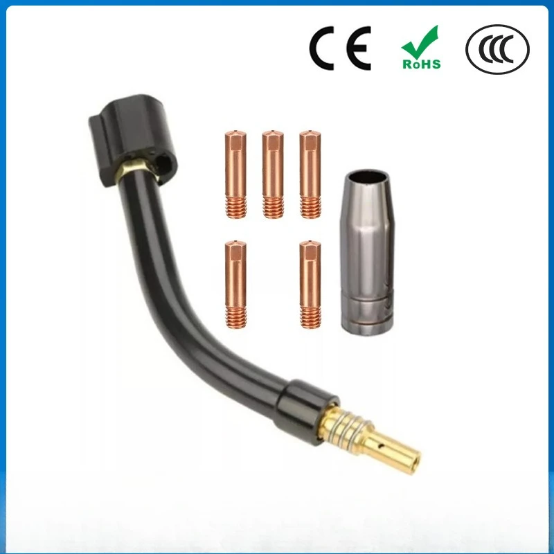 For MB15AK welding gun bend protection nozzle MIG connecting rod gas shielded welding gun accessories 15AK welding gun 7PCS
For MB15AK welding gun bend protection nozzle MIG connecting rod gas shielded welding gun accessories 15AK welding gun 7PCS