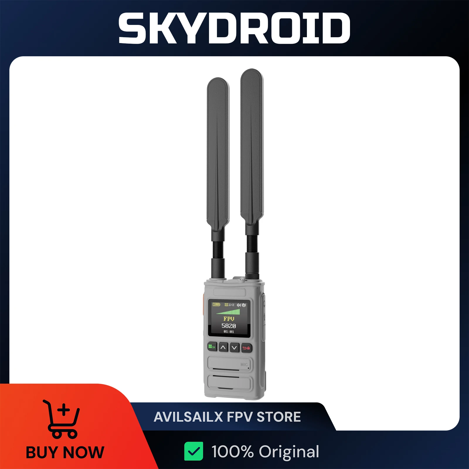 Skydroid S12 Drone Detector 6GHz 3km-5km Range with 6000mAh Battery Support Russian English Handheld Drone Alarms
Skydroid S12 Drone Detector 6GHz 3km-5km Range with 6000mAh Battery Support Russian English Handheld Drone Alarms