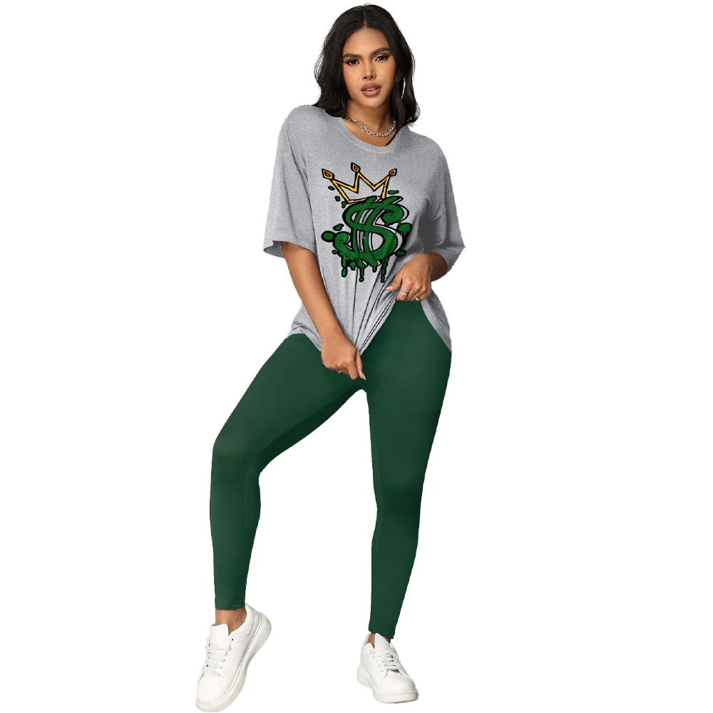 Elegant knit print short sleeve T-shirt Pants 2 piece set Women's casual o collar top 2024 Summer Women's stretch pants set
Elegant knit print short sleeve T-shirt Pants 2 piece set Women's casual o collar top 2024 Summer Women's stretch pants set