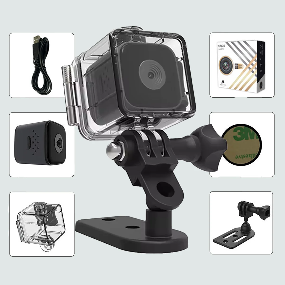 Magnetic Sports Camera 1080P HD 30m Waterproof for Diving Motion-Activated 300mAh Battery Supports Charging While Recording
Magnetic Sports Camera 1080P HD 30m Waterproof for Diving Motion-Activated 300mAh Battery Supports Charging While Recording