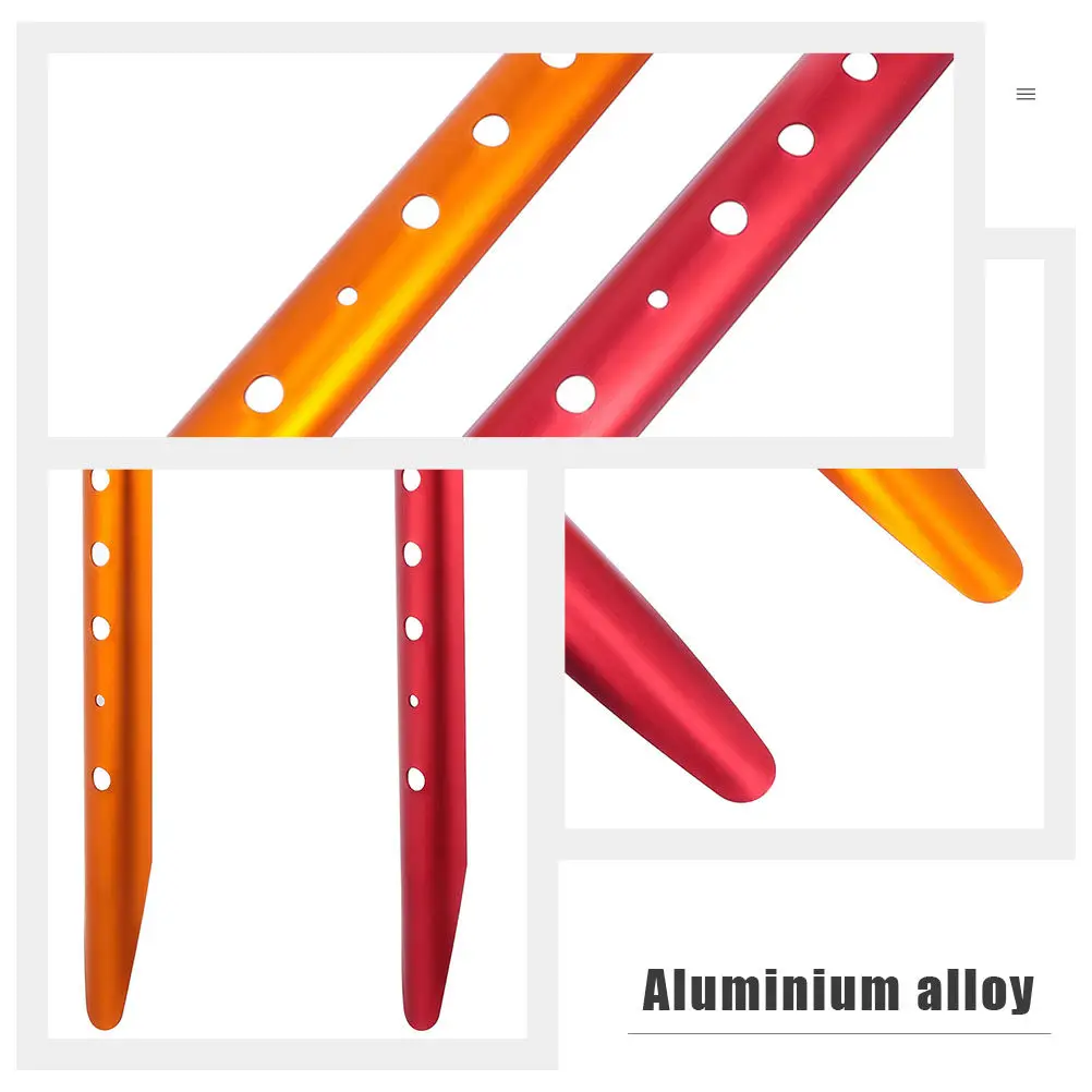 6Pcs Premium Aluminium Alloy Sand Tent Pegs Heavy Duty U-Shaped Ground Stakes for Beach Snow Camping Tent Awning Canopy Outdoor
6Pcs Premium Aluminium Alloy Sand Tent Pegs Heavy Duty U-Shaped Ground Stakes for Beach Snow Camping Tent Awning Canopy Outdoor