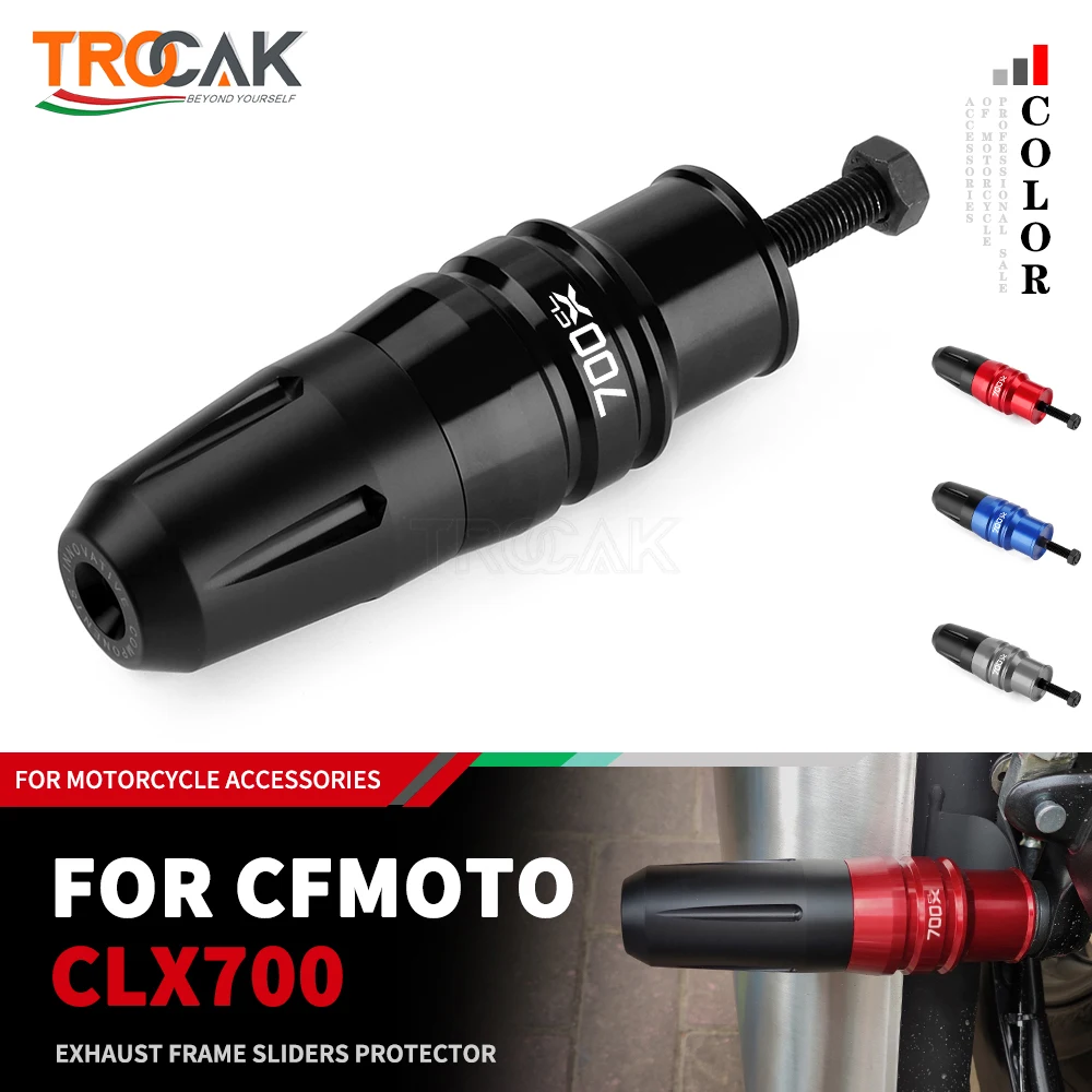 For CFMOTO CLX700 CLX 700 2021 2022 Motorcycle Accessories Frame Slider Anti Crash Caps Exhaust Slider with logo CLX700
For CFMOTO CLX700 CLX 700 2021 2022 Motorcycle Accessories Frame Slider Anti Crash Caps Exhaust Slider with logo CLX700