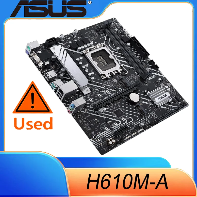 Asus PRIME H610M-A Intel H610, 1700, Micro ATX, 2 DDR5, VGA, HDMI, DP, 2x M.2 
Asus PRIME H610M-A Intel H610, 1700, Micro ATX, 2 DDR5, VGA, HDMI, DP, 2x M.2