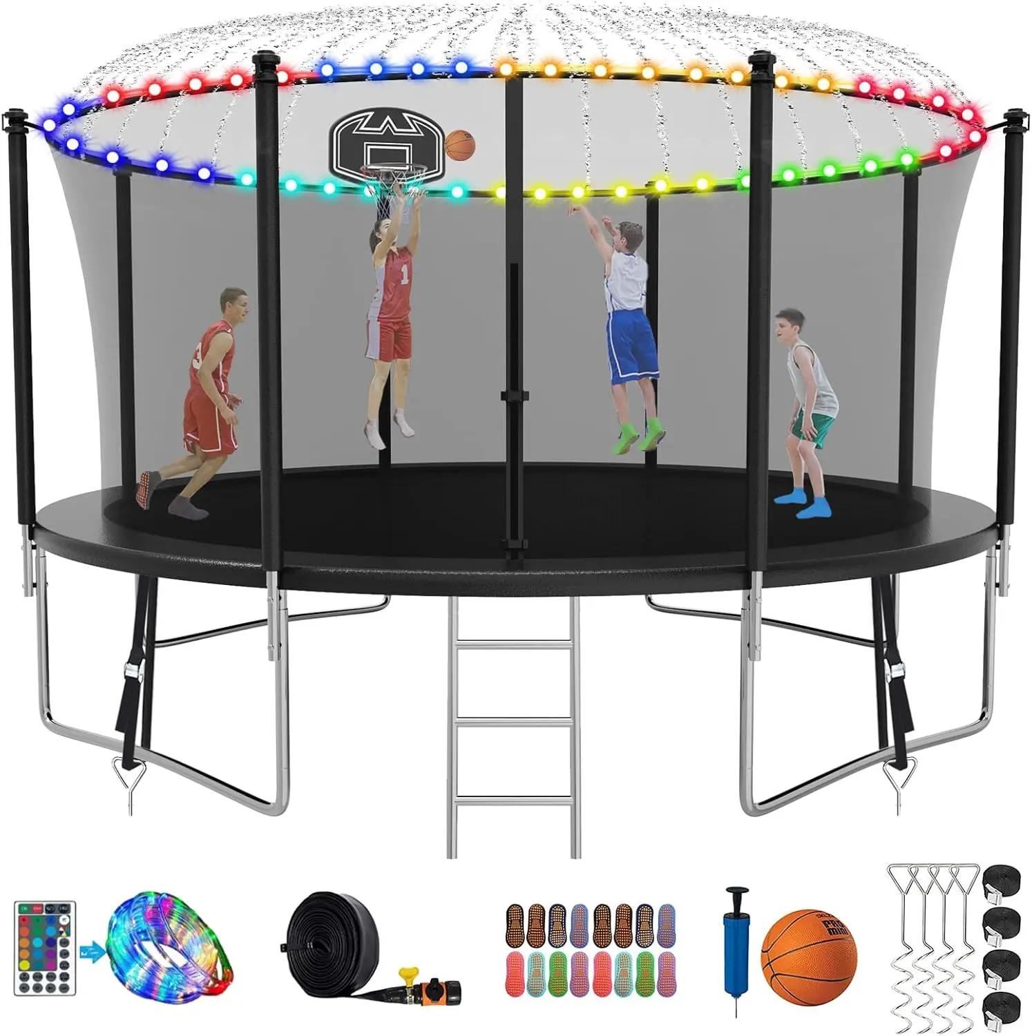 Tranpoline 1500LBS 16 15 14 12 10 8 FT Tranpoline for 7 10 Kids and Adults Windproof Outdoor Tranpoline with Enclosure Net Baske
Tranpoline 1500LBS 16 15 14 12 10 8 FT Tranpoline for 7 10 Kids and Adults Windproof Outdoor Tranpoline with Enclosure Net Baske