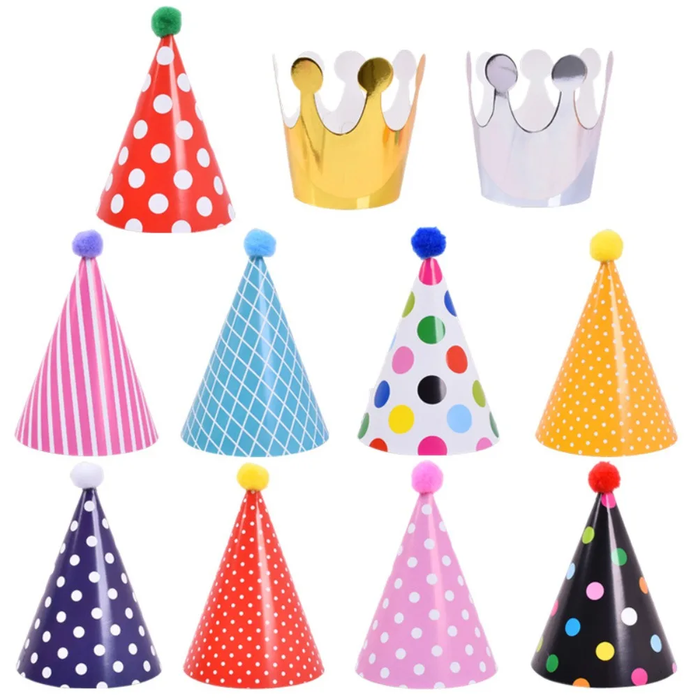 Polka Dot Birthday Party Hats with Pom Poms Paper Party Cone Hats Colorful DIY Handmade Birthday Hat Set Baby Shower
Polka Dot Birthday Party Hats with Pom Poms Paper Party Cone Hats Colorful DIY Handmade Birthday Hat Set Baby Shower