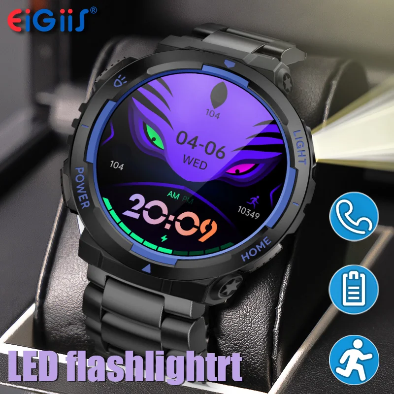 EIGIIS Smart Watches for Men with LED Flashlight 1.53" HD with 100+ Sport Modes Health/Sleep Monitor and 3ATM Waterproof Watche
EIGIIS Smart Watches for Men with LED Flashlight 1.53" HD with 100+ Sport Modes Health/Sleep Monitor and 3ATM Waterproof Watche