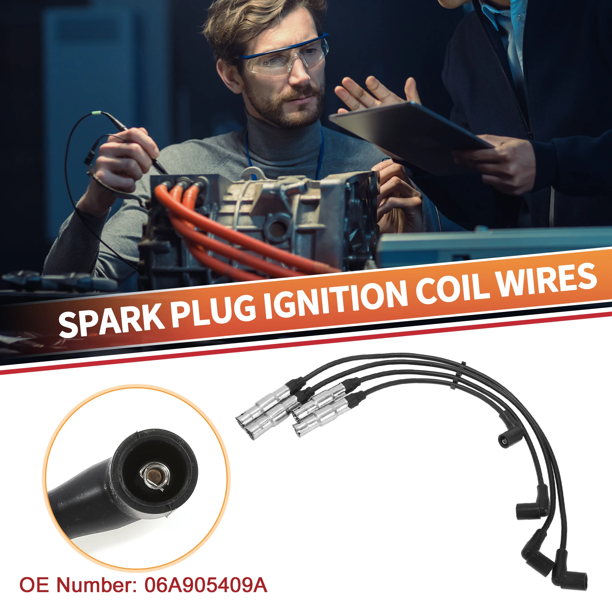 UXCELL 4 Pcs Spark Plug Wire Ignition Coil Cable No.06A905409A for Audi A3 1996-2003
UXCELL 4 Pcs Spark Plug Wire Ignition Coil Cable No.06A905409A for Audi A3 1996-2003