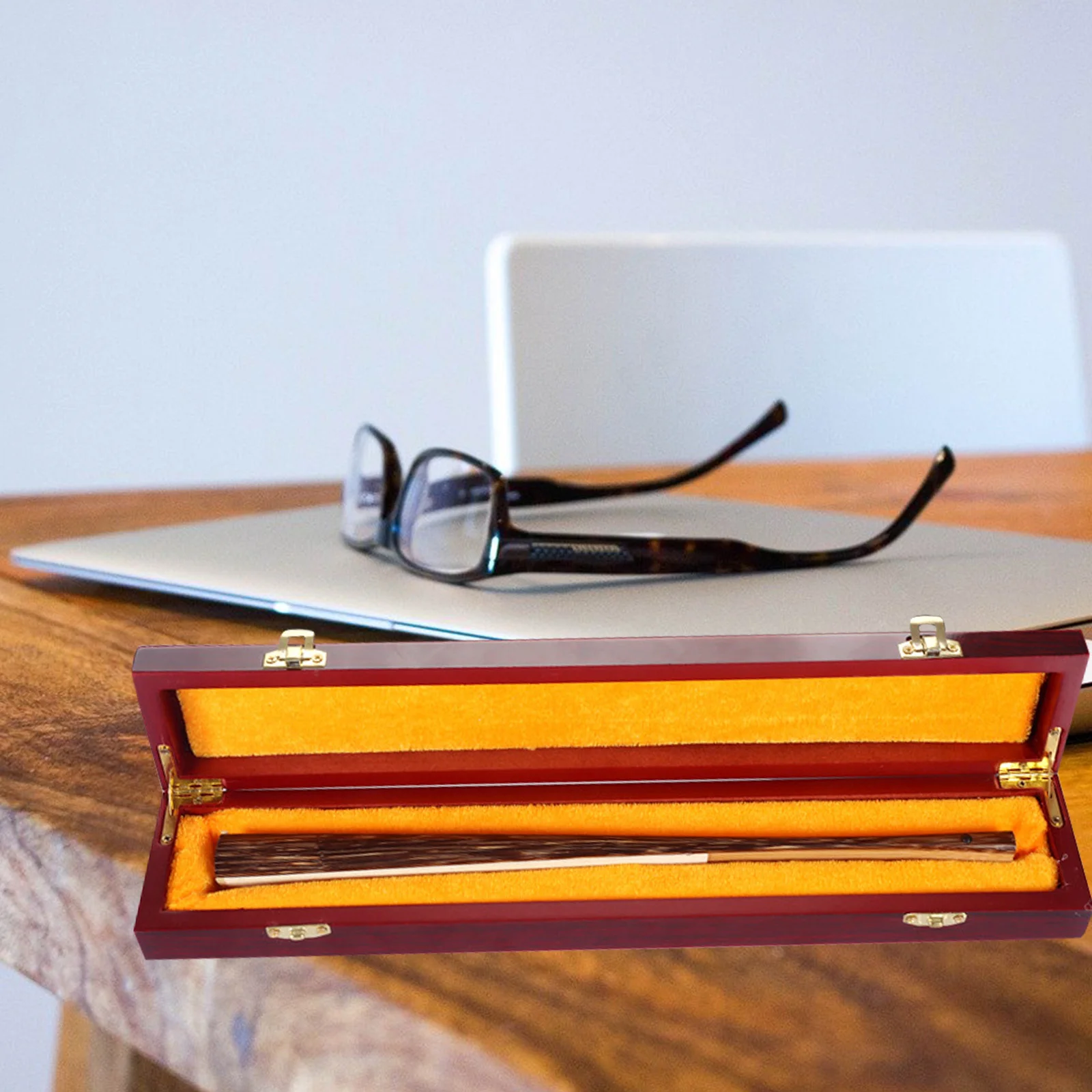 Premium Chinese Style Folding Fan Box Handcrafted Wood Storage Container for Jewelry Cards Collectibles Portable Fan Holder
Premium Chinese Style Folding Fan Box Handcrafted Wood Storage Container for Jewelry Cards Collectibles Portable Fan Holder