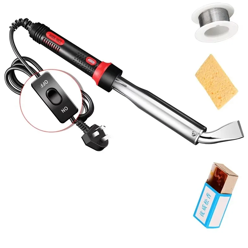High Power Soldering Iron 300W External Heat Type Large Soldering Iron with Switch Soldering Iron Three-piece Set
High Power Soldering Iron 300W External Heat Type Large Soldering Iron with Switch Soldering Iron Three-piece Set