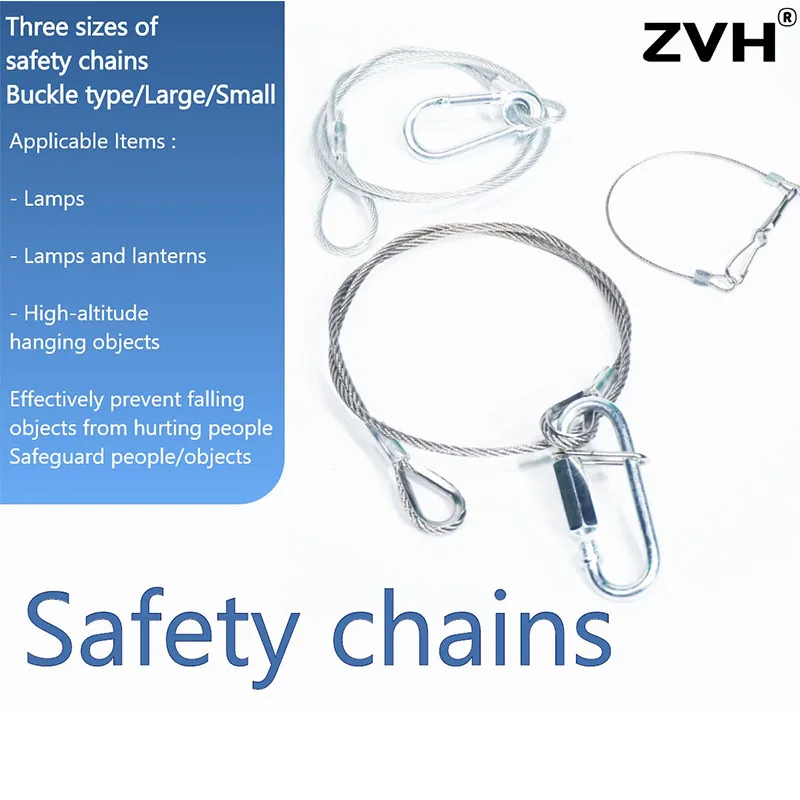 Stainless Steel Lighting Safety Chain Cable with Loops Truss Clamps for DJ Stage LED Par Light Moving Head Light Bicycle Luggage
Stainless Steel Lighting Safety Chain Cable with Loops Truss Clamps for DJ Stage LED Par Light Moving Head Light Bicycle Luggage