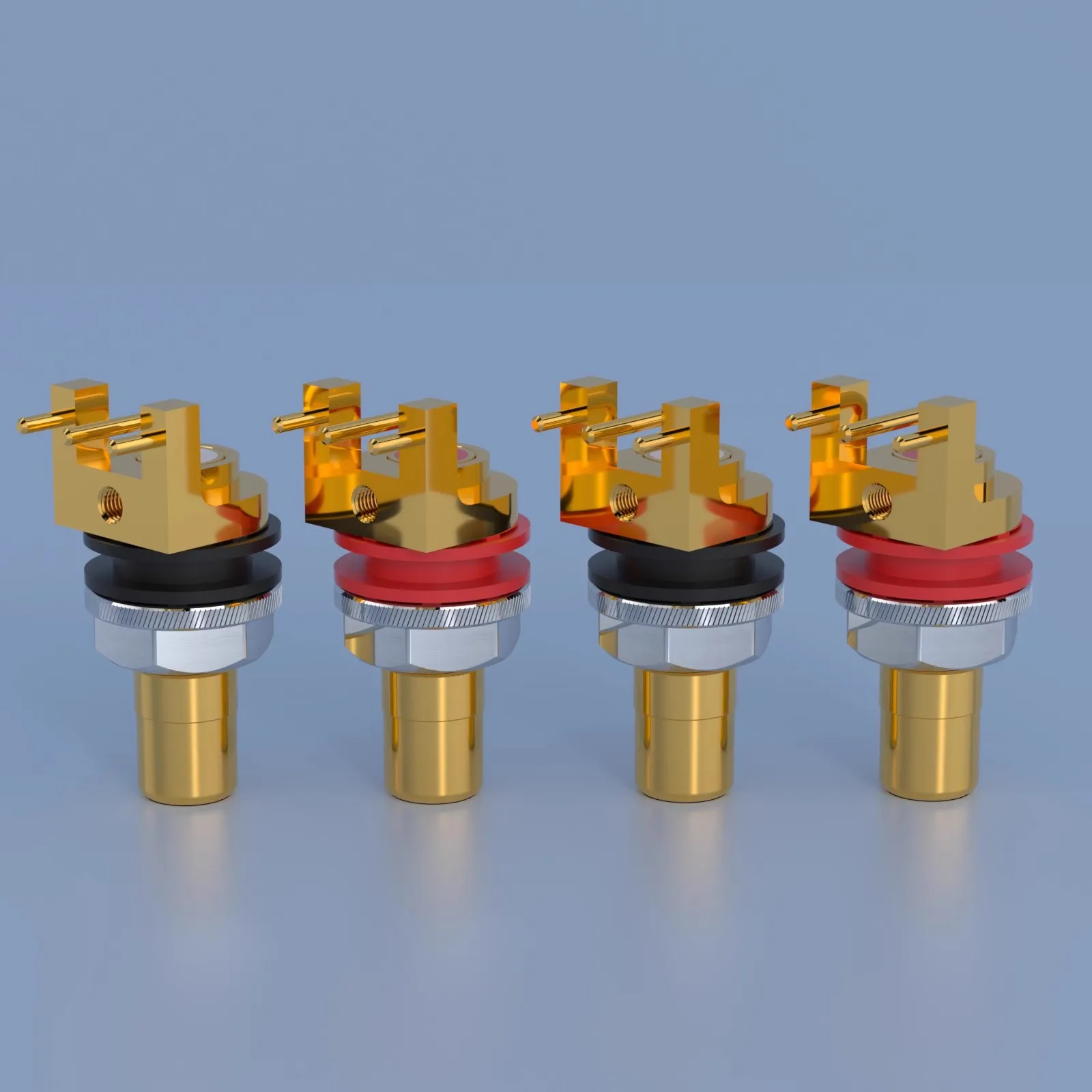 Monosaudio C403G Pure Copper 24K gold plating PCB Mounting RCA Sockets Terminal Chassis Pure Copper Rhodium Plated Female Socket
Monosaudio C403G Pure Copper 24K gold plating PCB Mounting RCA Sockets Terminal Chassis Pure Copper Rhodium Plated Female Socket