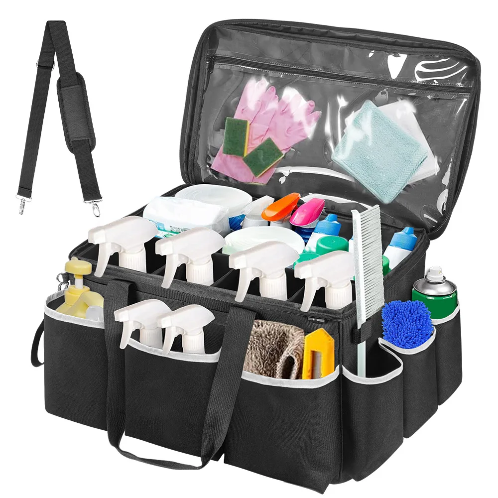 Large Portable Cleaning Caddy Bag,Cleaning Organizer with Divider,Cleaning Supply Tote with Adjustable Shoulder Strap Waist Belt
Large Portable Cleaning Caddy Bag,Cleaning Organizer with Divider,Cleaning Supply Tote with Adjustable Shoulder Strap Waist Belt