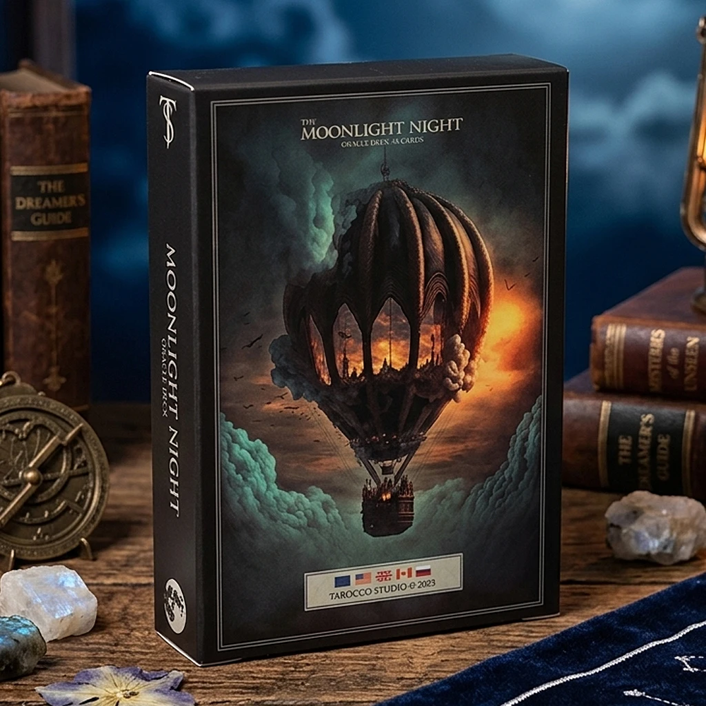 The Moonlight Night Lenormand Oracle Deck - 44 Cards Gothic Fantasy Divination Cards Double-embossed Cardstock 9*6cm
The Moonlight Night Lenormand Oracle Deck - 44 Cards Gothic Fantasy Divination Cards Double-embossed Cardstock 9*6cm