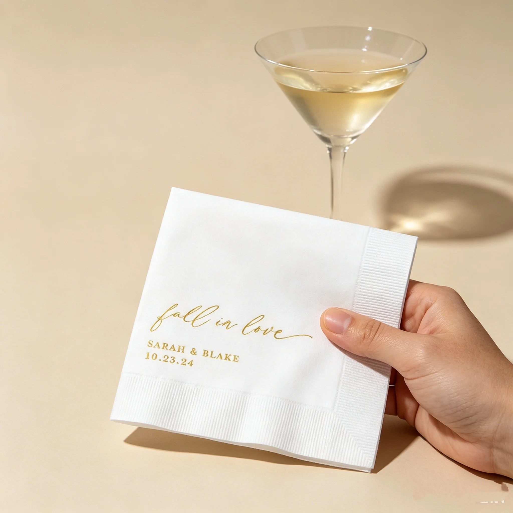 50pcs Personalized "Fall in Love" Fall Wedding Cocktail Napkins, Custom Couple Names & Date Gold Foil Napkins, Elegant Autumn We
50pcs Personalized "Fall in Love" Fall Wedding Cocktail Napkins, Custom Couple Names & Date Gold Foil Napkins, Elegant Autumn We