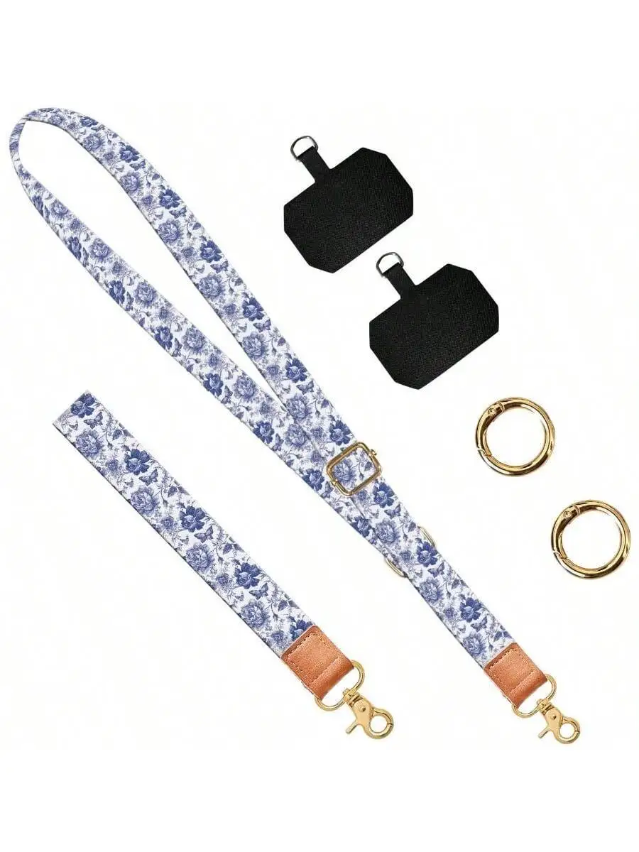 Floral Print Adjustable Phone Lanyard Crossbody Strap For Keys ID Badge Travel
Floral Print Adjustable Phone Lanyard Crossbody Strap For Keys ID Badge Travel