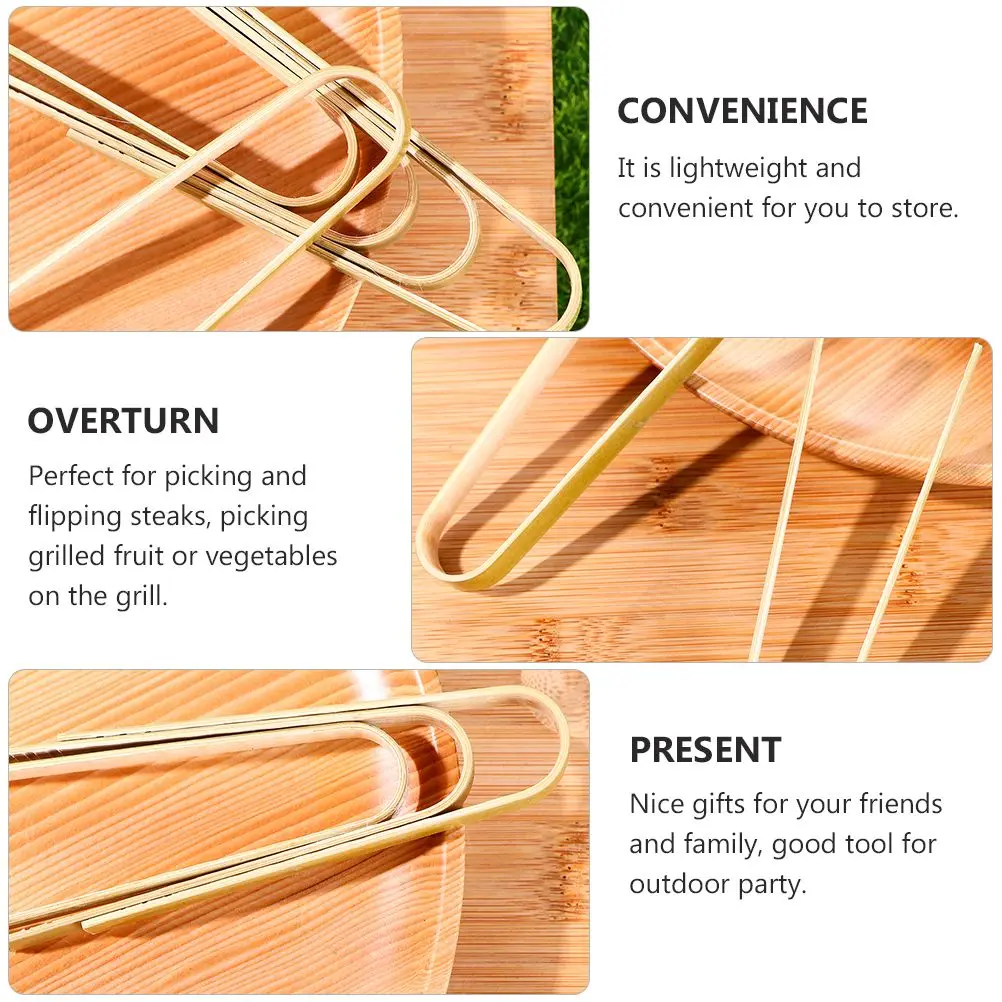 10PCS Bamboo Food Clip Eco friendly Kitchen Supplies Lightweight Anti scald BBQ Tools Bread Tongs Practical Long Term
10PCS Bamboo Food Clip Eco friendly Kitchen Supplies Lightweight Anti scald BBQ Tools Bread Tongs Practical Long Term