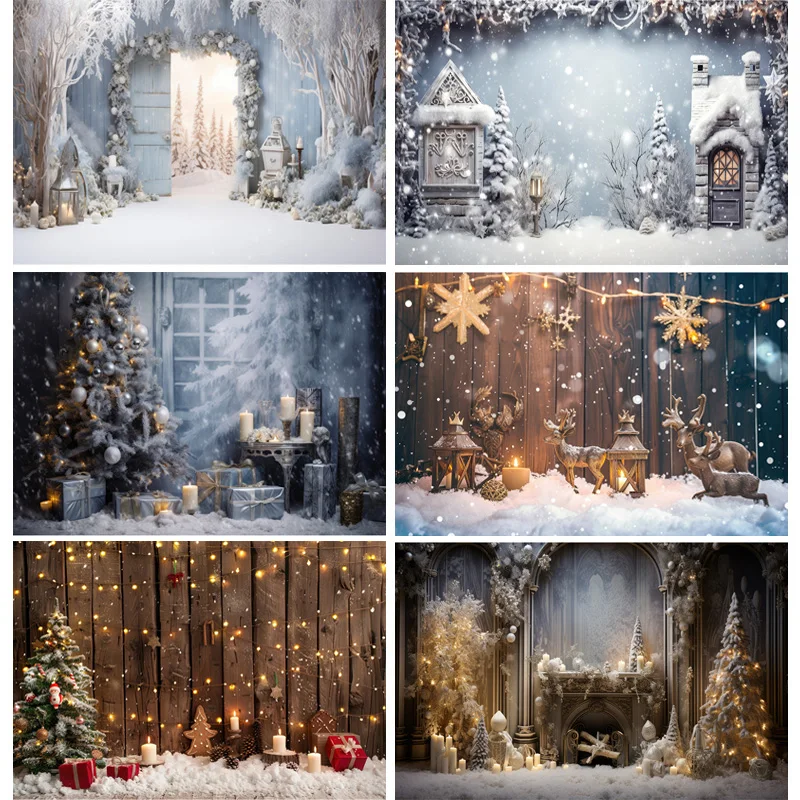 Christmas Tree With Gift Boxes Photography Backdrops Winter Snow Decorations Wooden Door Fireplace Room Background Props WR-10
Christmas Tree With Gift Boxes Photography Backdrops Winter Snow Decorations Wooden Door Fireplace Room Background Props WR-10