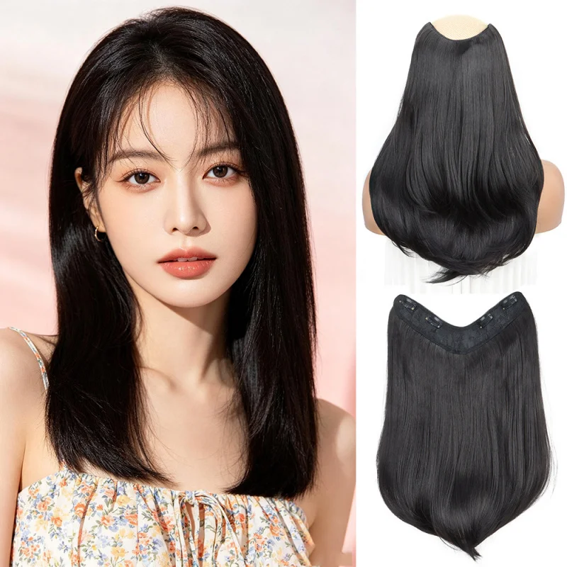 Women's one-piece seamless hairpiece for volume enhancement, fluffy collarbone-length short , invisible hair extensions, cur
Women's one-piece seamless hairpiece for volume enhancement, fluffy collarbone-length short , invisible hair extensions, cur
