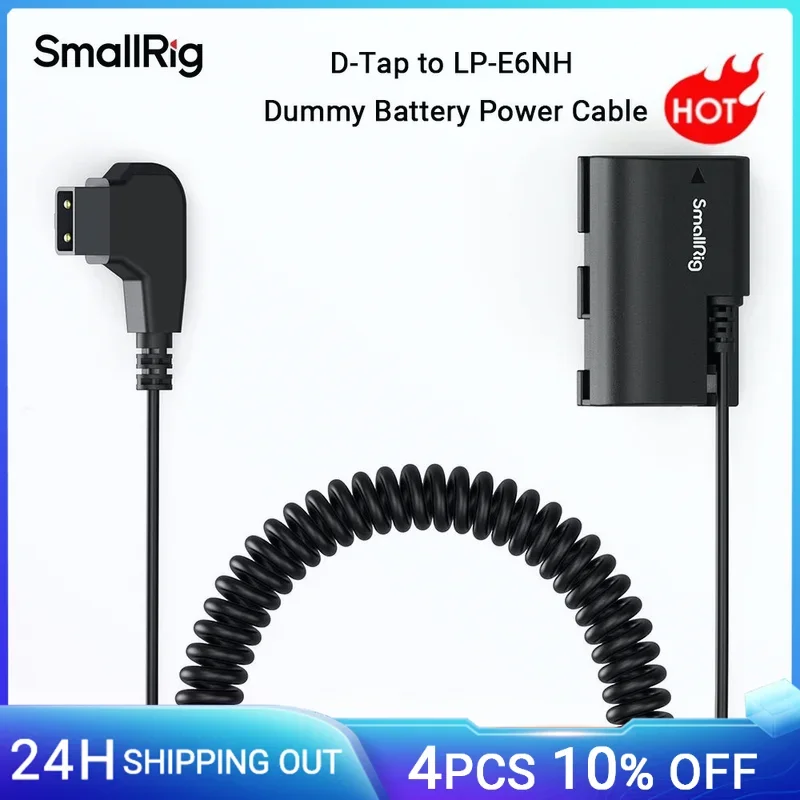 SmallRig D-TAP to LP-E6NH Dummy Battery LP-E6NH Coiled Power Cable for Canon R5/R5 C/R6/R7/R/5D II/III/IV/6D II/7D II/60D -4252
SmallRig D-TAP to LP-E6NH Dummy Battery LP-E6NH Coiled Power Cable for Canon R5/R5 C/R6/R7/R/5D II/III/IV/6D II/7D II/60D -4252