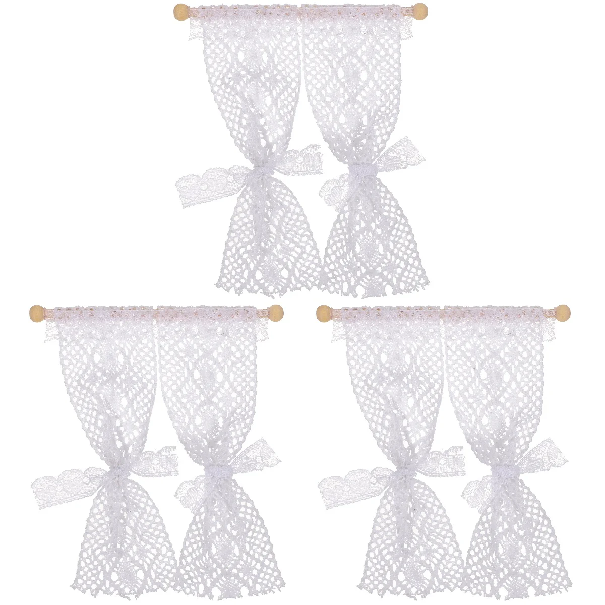 3 PCS Dollhouse Curtains Tiny Window Accessories Door Home Decor Mini for Wood Decoration
3 PCS Dollhouse Curtains Tiny Window Accessories Door Home Decor Mini for Wood Decoration