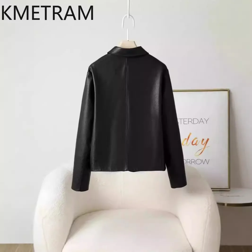 KMETRAM Genuine Goatskin Leather Jacket Woman Fashion Short Coat Premium Real Leather Jackets 2026 Autumn Women Clothing jaqueta
KMETRAM Genuine Goatskin Leather Jacket Woman Fashion Short Coat Premium Real Leather Jackets 2026 Autumn Women Clothing jaqueta