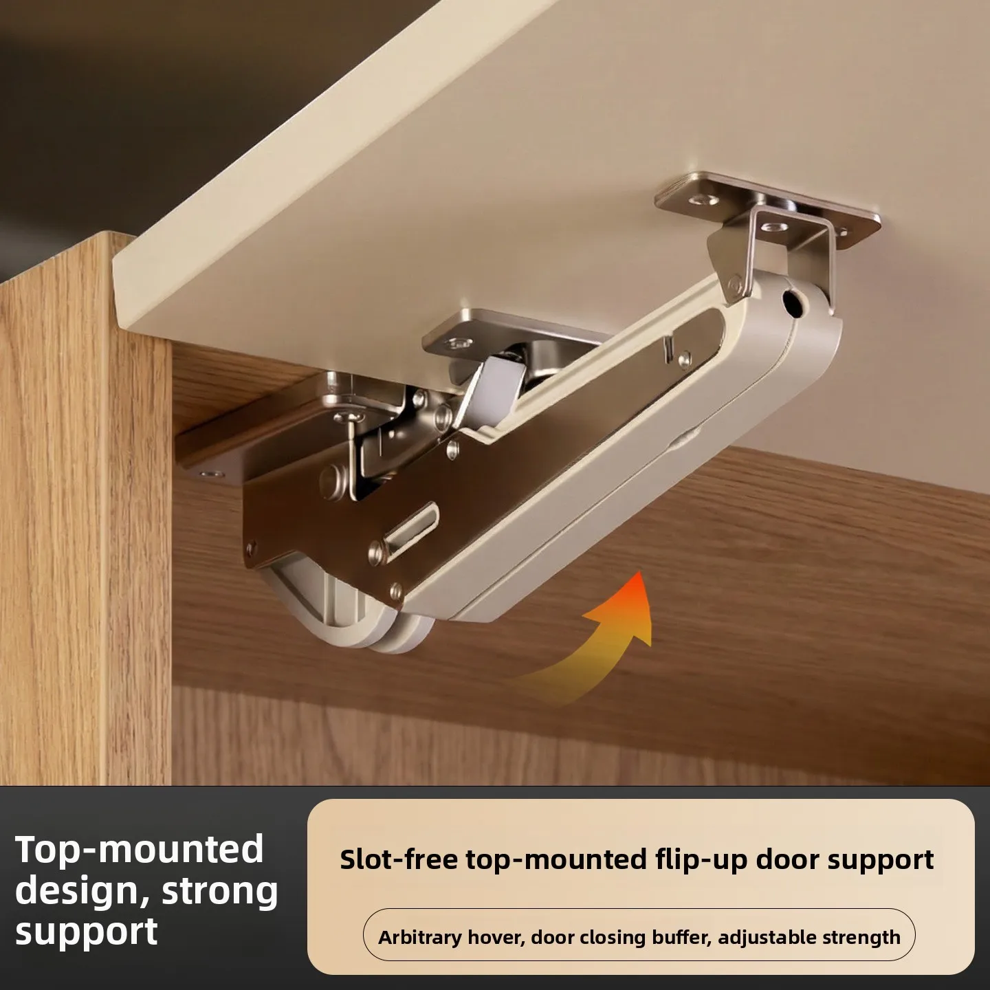 Cabinet Upturn Door Can Be Stopped At Will, Support Rod, Top-mounted Damping Belt Buffer Hydraulic Rod
Cabinet Upturn Door Can Be Stopped At Will, Support Rod, Top-mounted Damping Belt Buffer Hydraulic Rod
