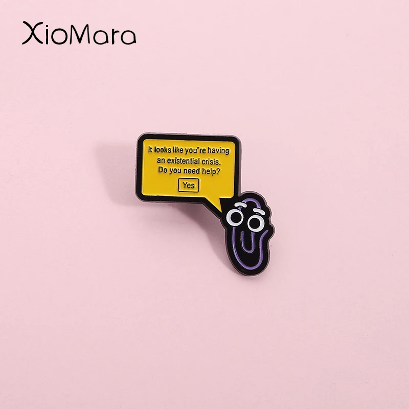 It Looks Like You're Having An Existential Crisis Do You Need Help Pin Purple Paper Clip Office Brooch Lapel Badge Jewelry Gift
It Looks Like You're Having An Existential Crisis Do You Need Help Pin Purple Paper Clip Office Brooch Lapel Badge Jewelry Gift