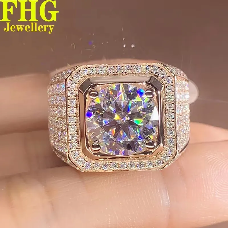 1 2 3 Carat Solid 14K Yellow Gold Men Ring DVVS1 Moissanite Diamonds Round luxury Wedding Party Engagement Anniversary Ring
1 2 3 Carat Solid 14K Yellow Gold Men Ring DVVS1 Moissanite Diamonds Round luxury Wedding Party Engagement Anniversary Ring