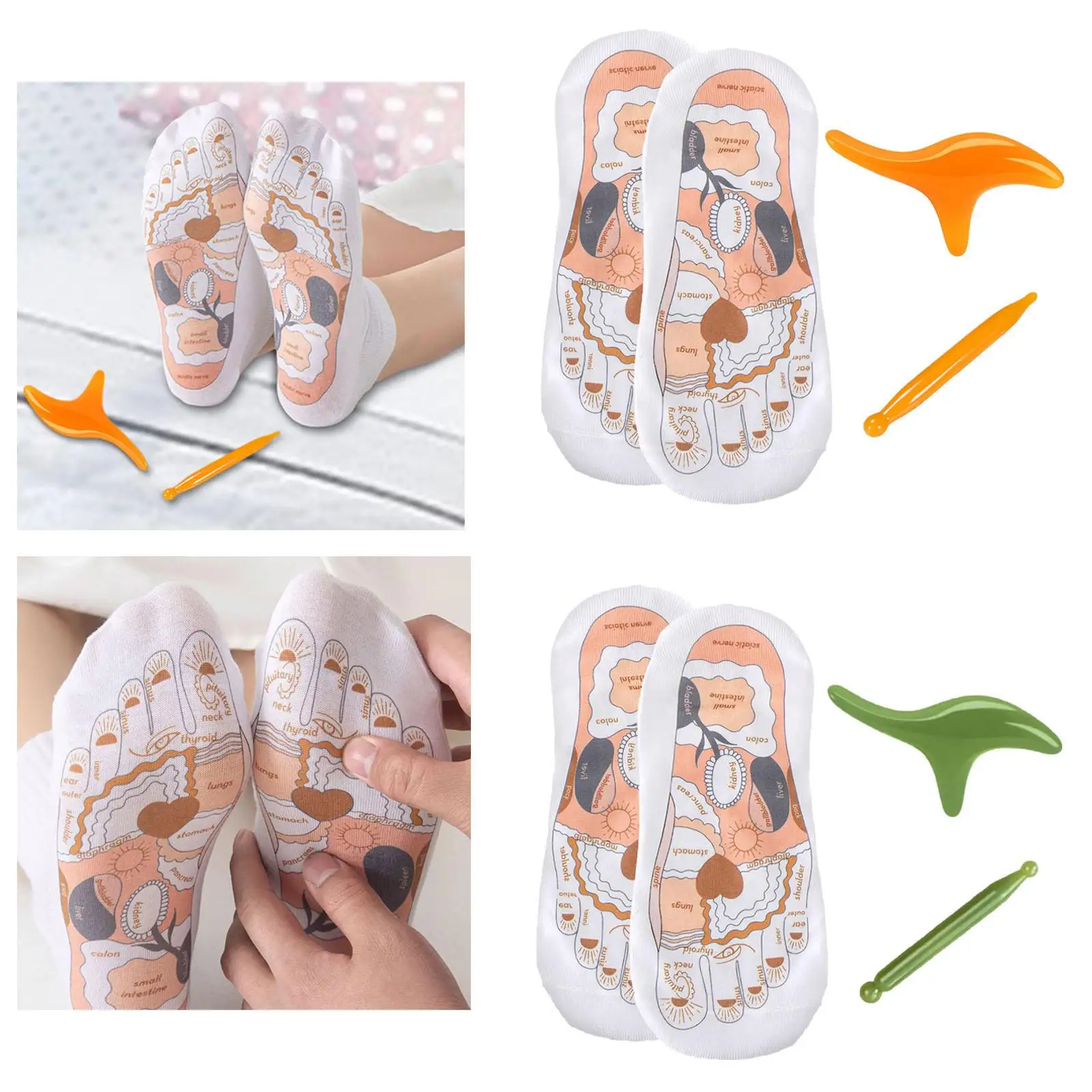 Носки для массажа ног Носки для рефлексологии Улучшают кровообращение Дышащая акупунктура 
Носки для массажа ног Носки для рефлексологии Улучшают кровообращение Дышащая акупунктура