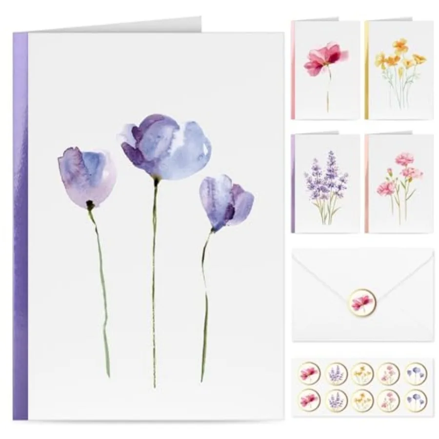 Blank Cards and Envelopes, 30 Pack Blank Greeting Cards, Elegant Blank Note, Perfect Bulk Stationary Set For All Occasions, 5 A
Blank Cards and Envelopes, 30 Pack Blank Greeting Cards, Elegant Blank Note, Perfect Bulk Stationary Set For All Occasions, 5 A