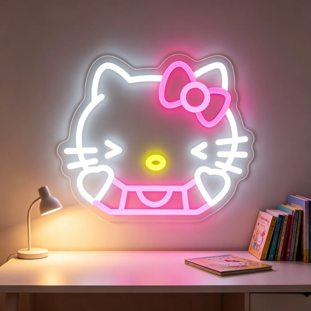 Cute Hello Kitty Neon Sign LED Neon Light USB for Kids Desk Bookshelf Dorm Reading Living Room Window Decor Kawaii Birthday Gift
Cute Hello Kitty Neon Sign LED Neon Light USB for Kids Desk Bookshelf Dorm Reading Living Room Window Decor Kawaii Birthday Gift