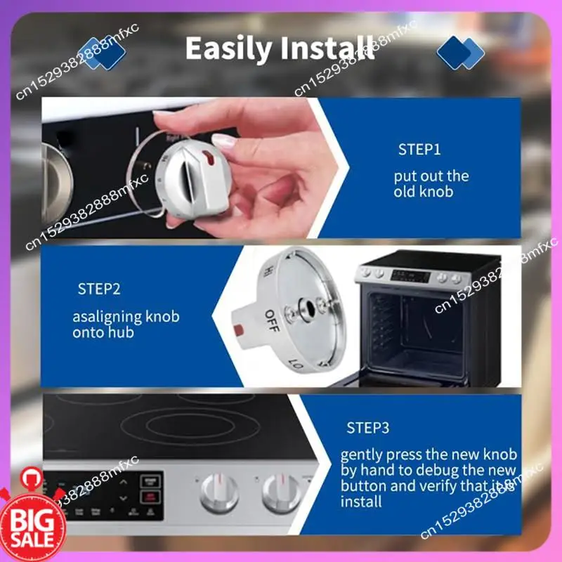 Big Deal Electric Stove Knob Replacement - DG94-03500V DG94-03500W (4PCS+ 4 Gas Stove Knob Protectors)
Big Deal Electric Stove Knob Replacement - DG94-03500V DG94-03500W (4PCS+ 4 Gas Stove Knob Protectors)