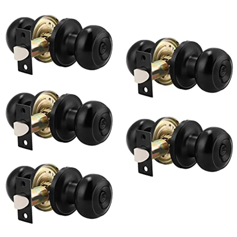 Round Privacy Door Knob Thumb Turn Lock on The Inside,Keyless Doorknobs Interior/Exterior Lockset, Privacy Knobs for Bedroom/Ba
Round Privacy Door Knob Thumb Turn Lock on The Inside,Keyless Doorknobs Interior/Exterior Lockset, Privacy Knobs for Bedroom/Ba
