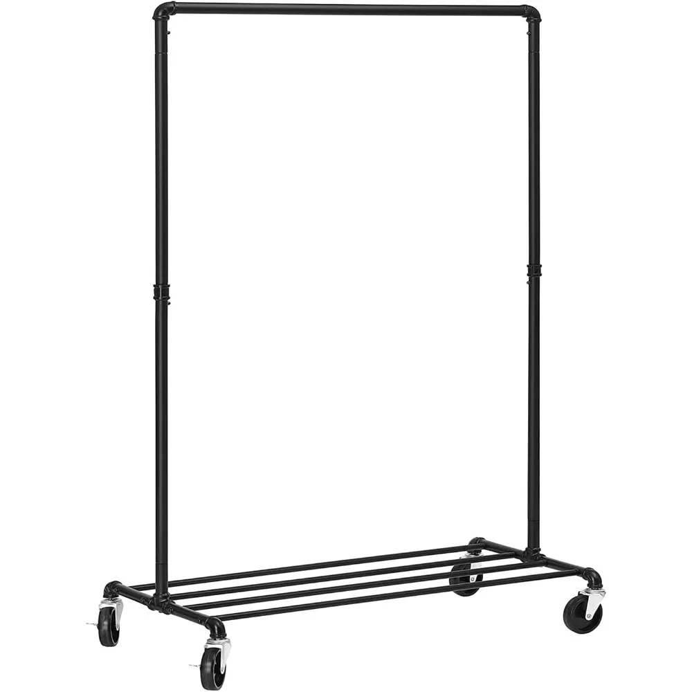 SONGMICS Heavy-Duty Clothes Rack, 39.4 Inch Clothing Rack with Storage Shelf, Garment Rack on Wheels, Industrial Design, Metal
SONGMICS Heavy-Duty Clothes Rack, 39.4 Inch Clothing Rack with Storage Shelf, Garment Rack on Wheels, Industrial Design, Metal