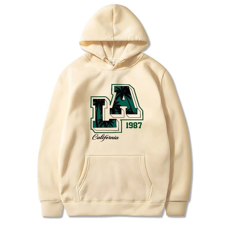 Men Women LA California 1987 Graphic Hoodie Oversized Beige Streetwear Sweatshirt Vintage Palm Tree Casual Pullover Hoodies
Men Women LA California 1987 Graphic Hoodie Oversized Beige Streetwear Sweatshirt Vintage Palm Tree Casual Pullover Hoodies